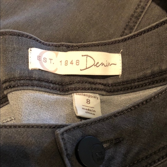 Like New EST. 1946 Denim Black Straight Leg Sz 8 - Picture 2 of 4